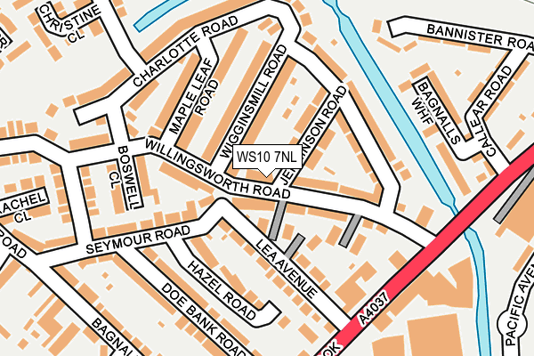 WS10 7NL map - OS OpenMap – Local (Ordnance Survey)