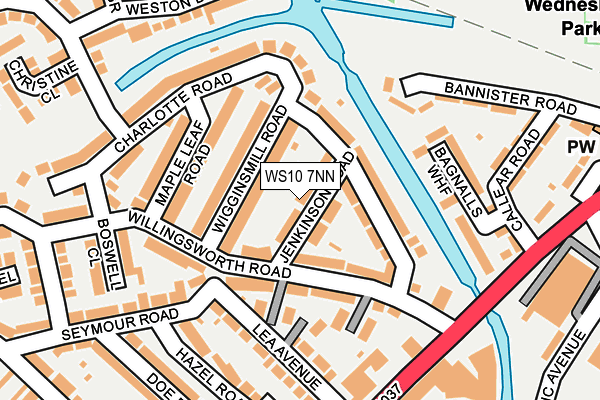 WS10 7NN map - OS OpenMap – Local (Ordnance Survey)