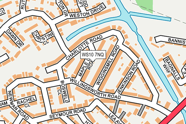 WS10 7NQ map - OS OpenMap – Local (Ordnance Survey)