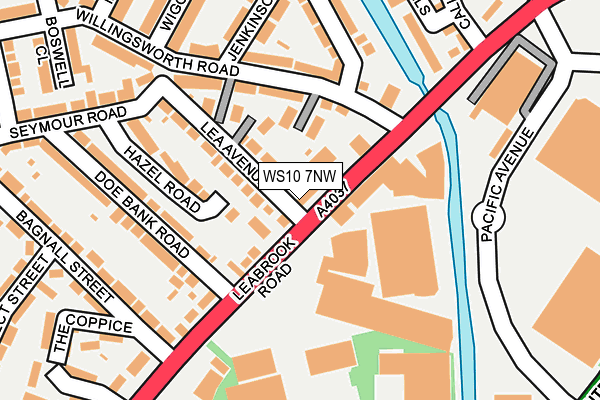 WS10 7NW map - OS OpenMap – Local (Ordnance Survey)