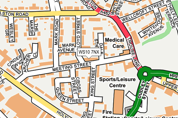 WS10 7NX map - OS OpenMap – Local (Ordnance Survey)