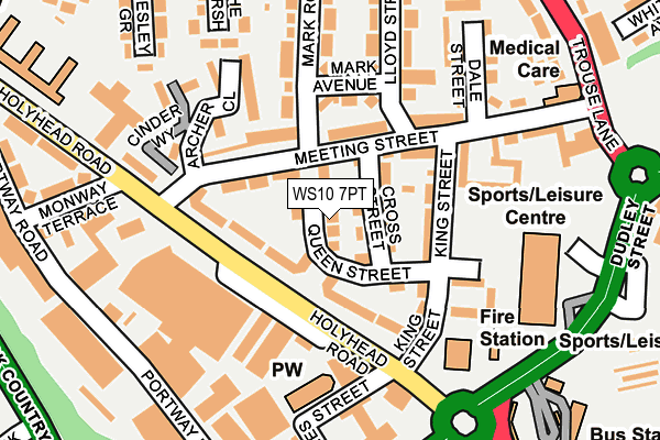 WS10 7PT map - OS OpenMap – Local (Ordnance Survey)