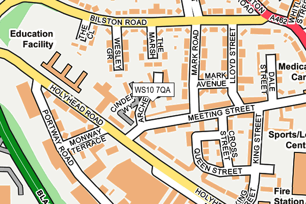 WS10 7QA map - OS OpenMap – Local (Ordnance Survey)