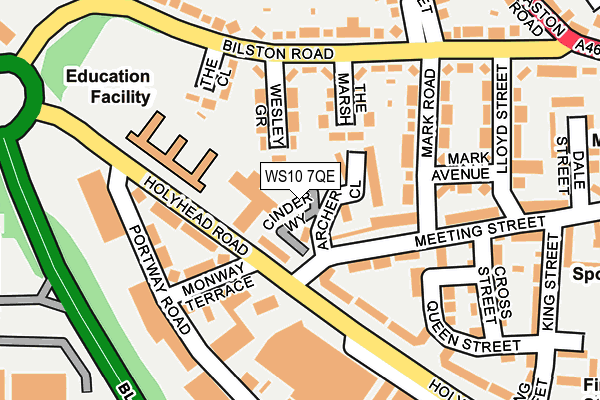 WS10 7QE map - OS OpenMap – Local (Ordnance Survey)