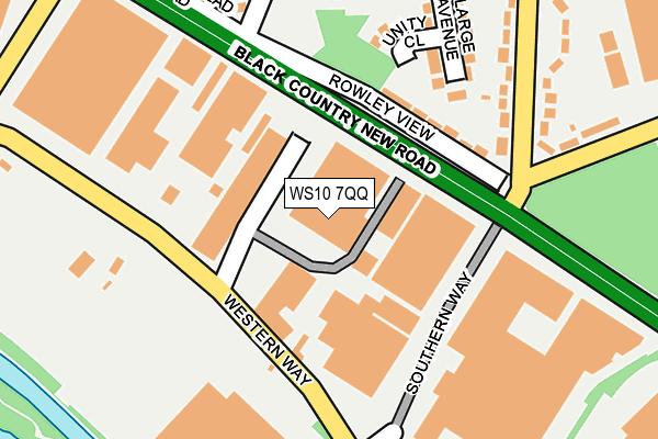 WS10 7QQ map - OS OpenMap – Local (Ordnance Survey)