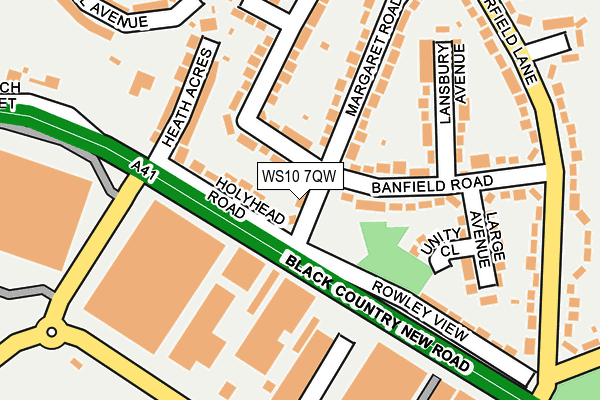 WS10 7QW map - OS OpenMap – Local (Ordnance Survey)
