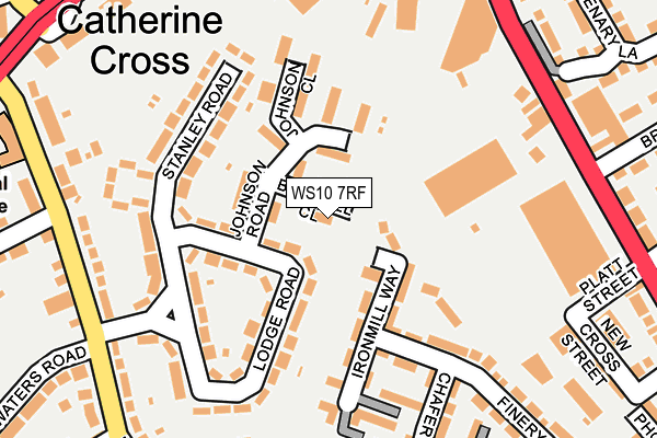 WS10 7RF map - OS OpenMap – Local (Ordnance Survey)