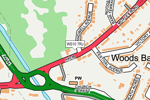 WS10 7RJ map - OS OpenMap – Local (Ordnance Survey)