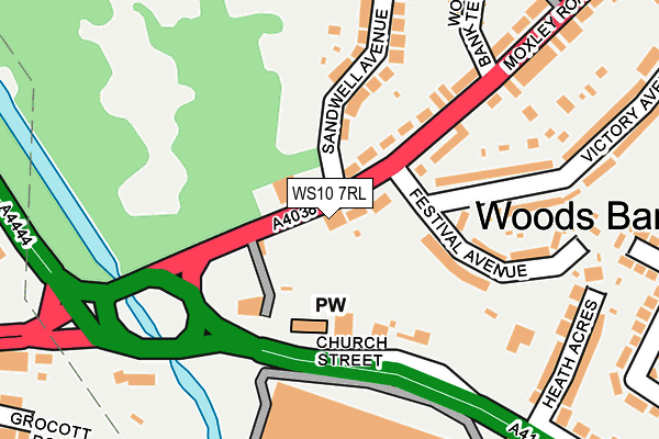 WS10 7RL map - OS OpenMap – Local (Ordnance Survey)