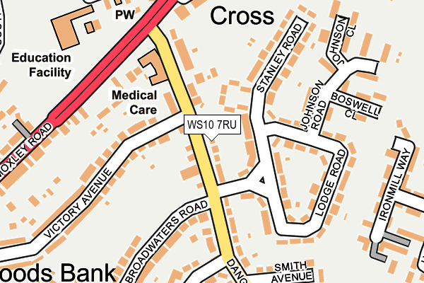 WS10 7RU map - OS OpenMap – Local (Ordnance Survey)