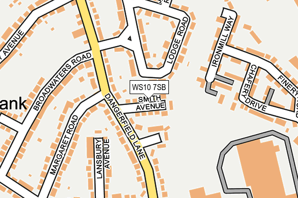 WS10 7SB map - OS OpenMap – Local (Ordnance Survey)
