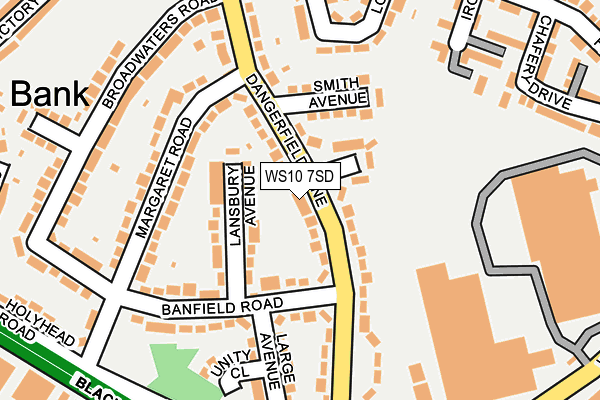 WS10 7SD map - OS OpenMap – Local (Ordnance Survey)