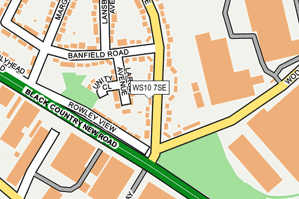 WS10 7SE map - OS OpenMap – Local (Ordnance Survey)
