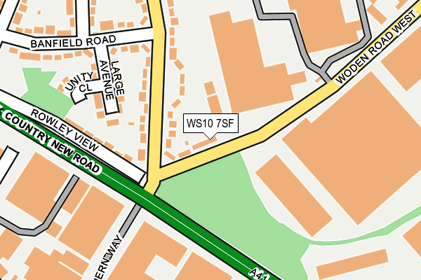 WS10 7SF map - OS OpenMap – Local (Ordnance Survey)