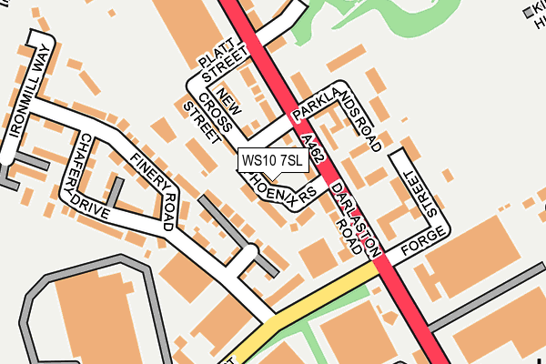 WS10 7SL map - OS OpenMap – Local (Ordnance Survey)