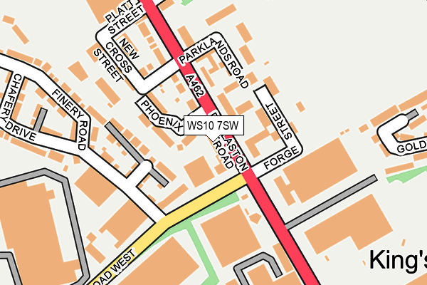 WS10 7SW map - OS OpenMap – Local (Ordnance Survey)
