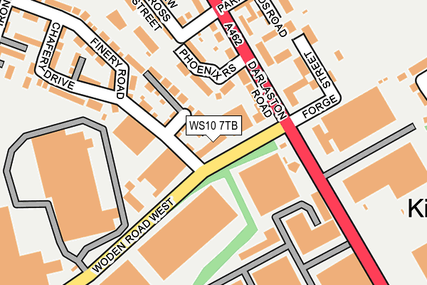 WS10 7TB map - OS OpenMap – Local (Ordnance Survey)