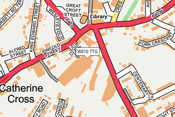WS10 7TG map - OS OpenMap – Local (Ordnance Survey)