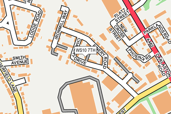 WS10 7TH map - OS OpenMap – Local (Ordnance Survey)