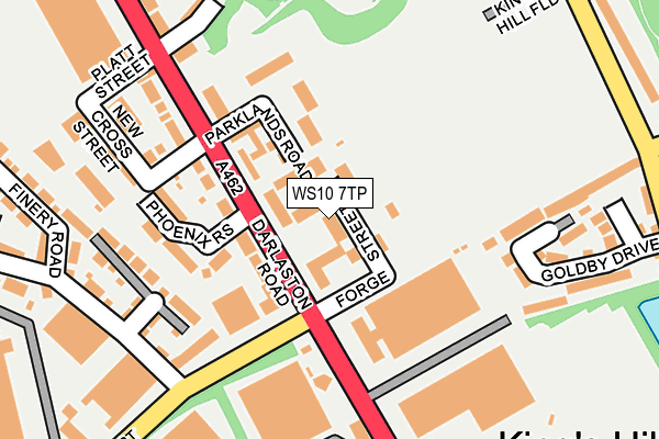 WS10 7TP map - OS OpenMap – Local (Ordnance Survey)