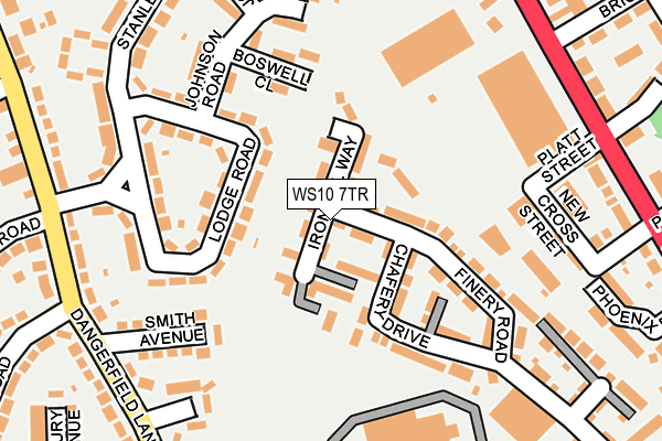 WS10 7TR map - OS OpenMap – Local (Ordnance Survey)
