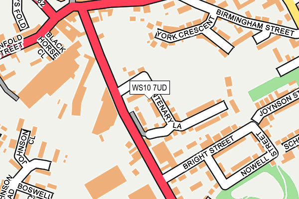 WS10 7UD map - OS OpenMap – Local (Ordnance Survey)