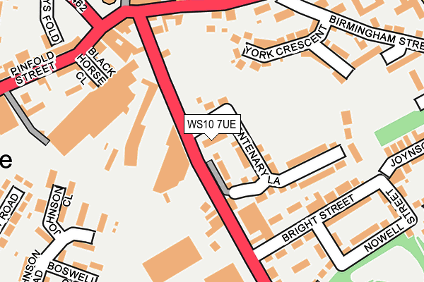 WS10 7UE map - OS OpenMap – Local (Ordnance Survey)