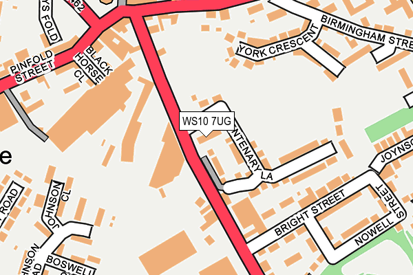 WS10 7UG map - OS OpenMap – Local (Ordnance Survey)