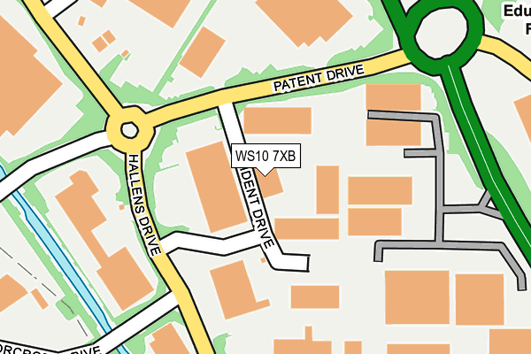 WS10 7XB map - OS OpenMap – Local (Ordnance Survey)