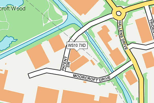 WS10 7XD map - OS OpenMap – Local (Ordnance Survey)