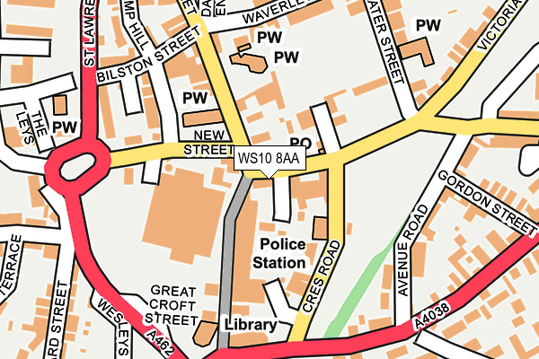 WS10 8AA map - OS OpenMap – Local (Ordnance Survey)