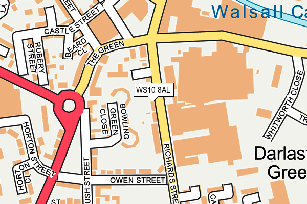 WS10 8AL map - OS OpenMap – Local (Ordnance Survey)