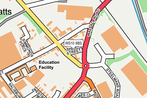 WS10 8BS map - OS OpenMap – Local (Ordnance Survey)