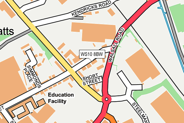 Map of STATION STREET MOTORS LTD at local scale