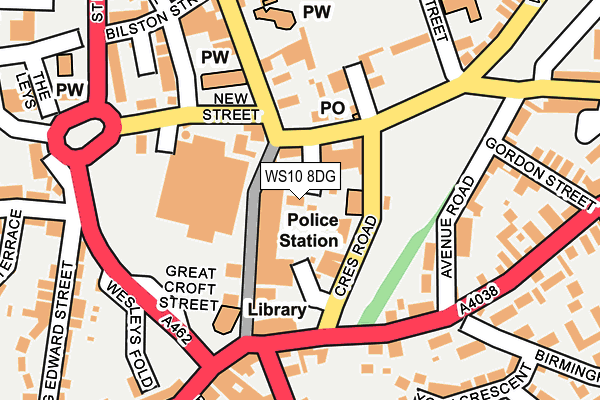 WS10 8DG map - OS OpenMap – Local (Ordnance Survey)