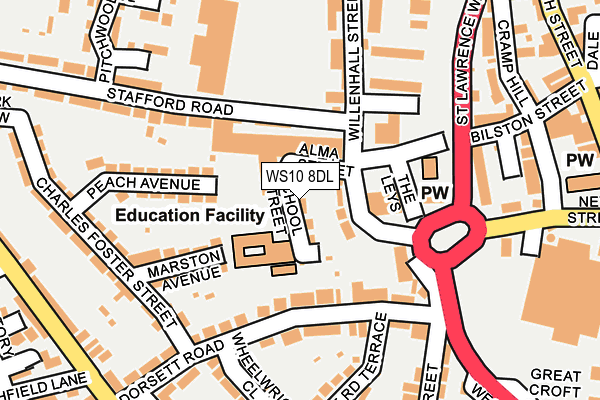 WS10 8DL map - OS OpenMap – Local (Ordnance Survey)