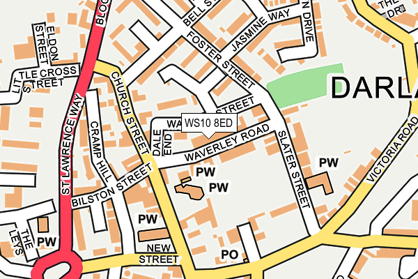 WS10 8ED map - OS OpenMap – Local (Ordnance Survey)