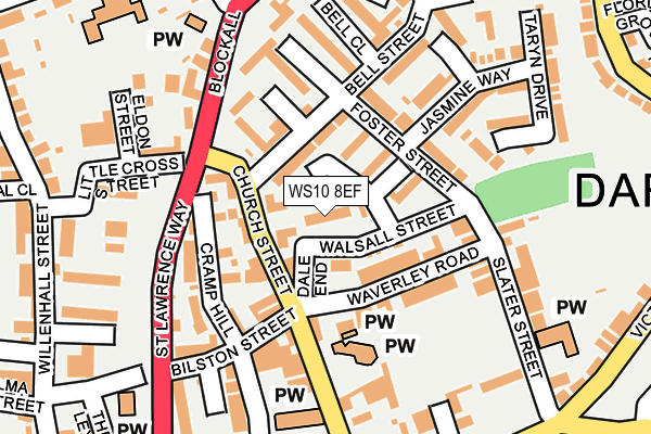 WS10 8EF map - OS OpenMap – Local (Ordnance Survey)