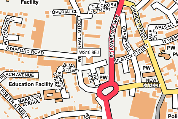 WS10 8EJ map - OS OpenMap – Local (Ordnance Survey)