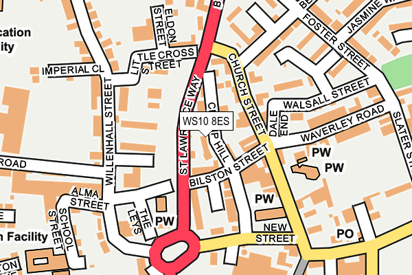 WS10 8ES map - OS OpenMap – Local (Ordnance Survey)