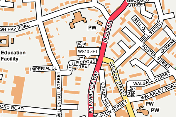 WS10 8ET map - OS OpenMap – Local (Ordnance Survey)