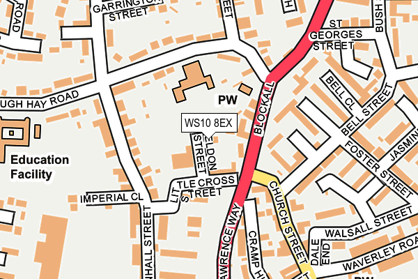 WS10 8EX map - OS OpenMap – Local (Ordnance Survey)