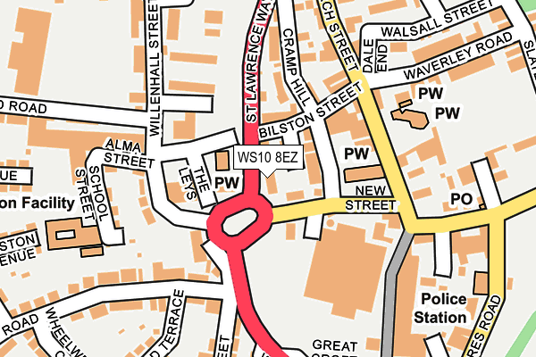 WS10 8EZ map - OS OpenMap – Local (Ordnance Survey)