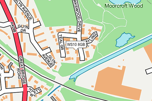 WS10 8GB map - OS OpenMap – Local (Ordnance Survey)
