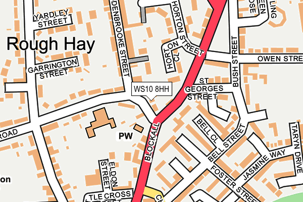 WS10 8HH map - OS OpenMap – Local (Ordnance Survey)