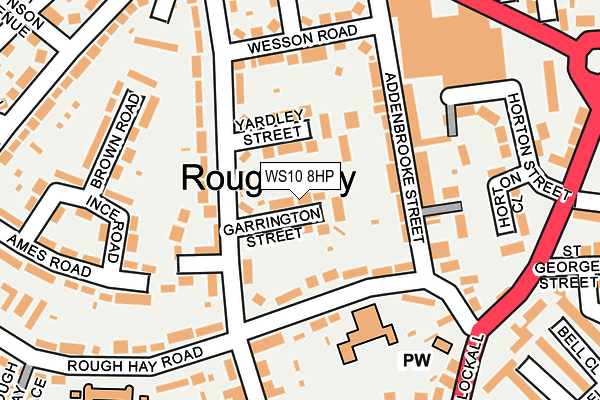 WS10 8HP map - OS OpenMap – Local (Ordnance Survey)