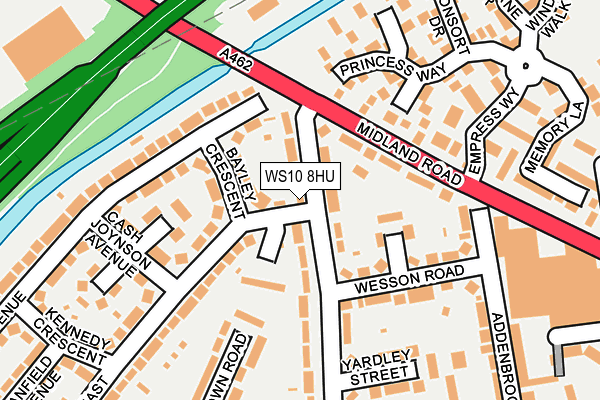 WS10 8HU map - OS OpenMap – Local (Ordnance Survey)