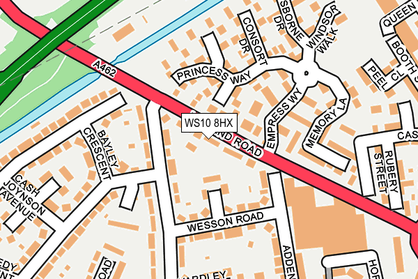 WS10 8HX map - OS OpenMap – Local (Ordnance Survey)