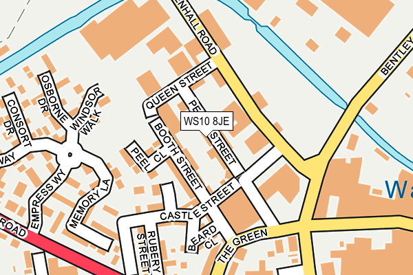 WS10 8JE map - OS OpenMap – Local (Ordnance Survey)