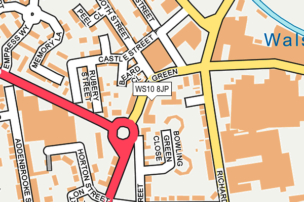 WS10 8JP map - OS OpenMap – Local (Ordnance Survey)